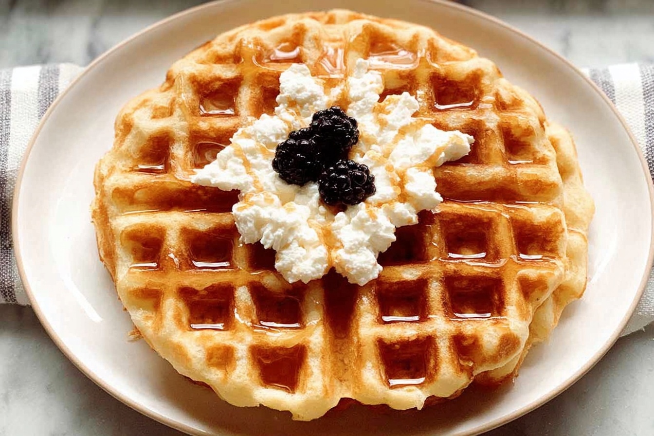 The Secret to Crispy, Fluffy Cottage Cheese Waffles Kids Love
